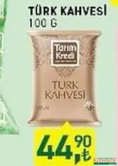TARIM KREDİ TÜRK KAHVESİ 100 G fiyat ve kampanya bilgisi